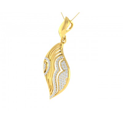 Ivanka diamond Pendant in Gold